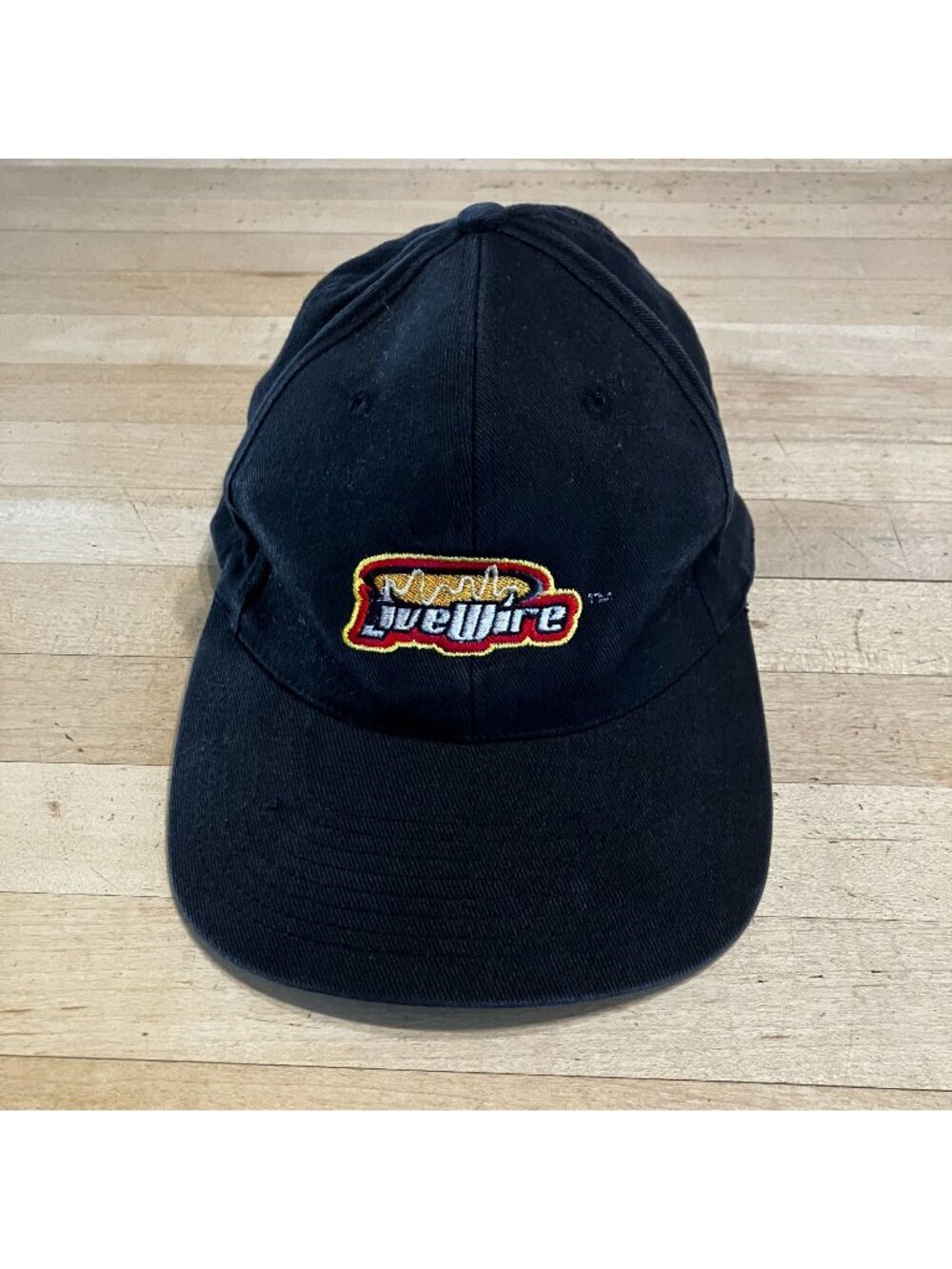 Mountain Dew Mens Vintage LiveWire 90s Embroidered Trucker Hat L/XL Black SP EXC